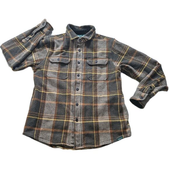 Woolrich The Green Label Shirt Mens S Plaid LS Cotton Shacket Pockets Buttons - Picture 10 of 16